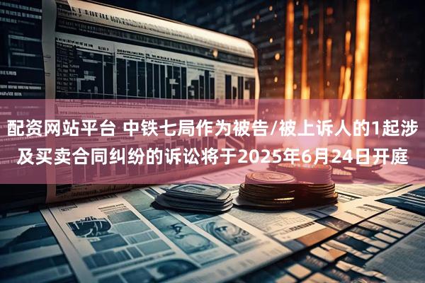 配资网站平台 中铁七局作为被告/被上诉人的1起涉及买卖合同纠纷的诉讼将于2025年6月24日开庭