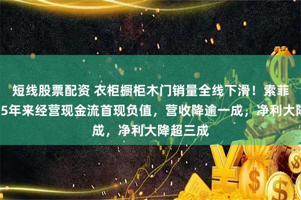 短线股票配资 衣柜橱柜木门销量全线下滑！索菲亚上市15年来经营现金流首现负值，营收降逾一成，净利大降超三成